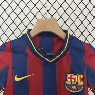 09-10 Barcelona Home Retro Kids Kits Children Shirt