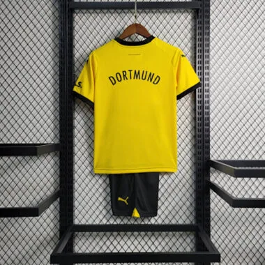 2023/24 Dortmund home kids kit Best Soccer Jersey