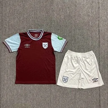 24-25 West Ham Home Kid Kits Youth Apparels