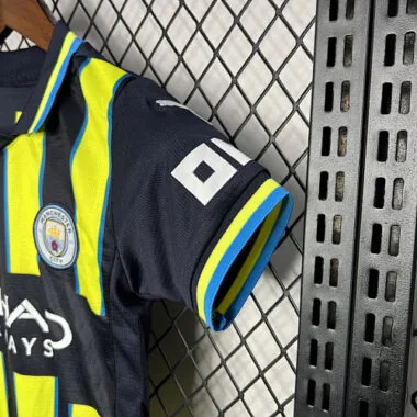 24-25 Manchester City Away Kid Kits Youth Apparels