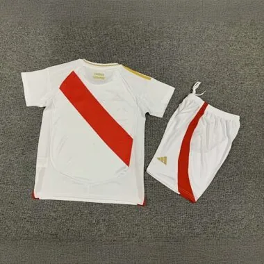 2024 Peru Home Kid Kits Children Sets Football AAAAJersey Yupoo