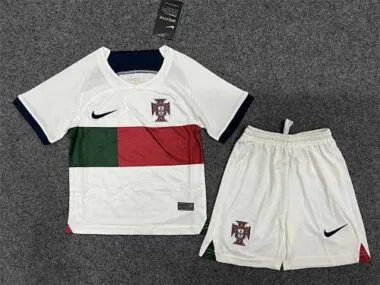2022/23 Portugal away kids kit