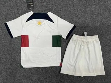 2022/23 Portugal away kids kit