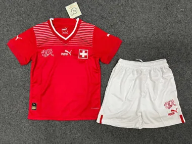 2022/23 Switzerland home kids kit