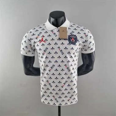 PSG Polo Jordan co branded white