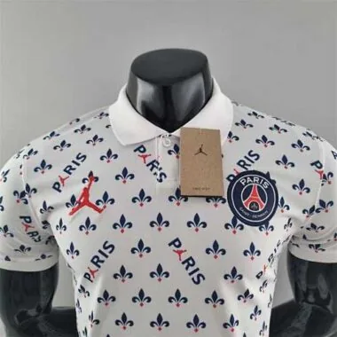 PSG Polo Jordan co branded white