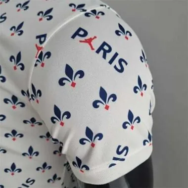 PSG Polo Jordan co branded white