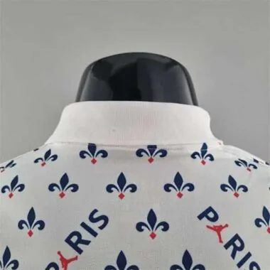 PSG Polo Jordan co branded white