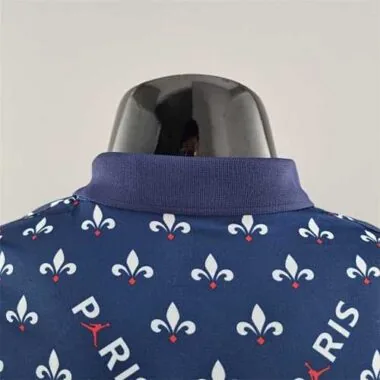 Polo do PSG Jordan, em colaboração, azul