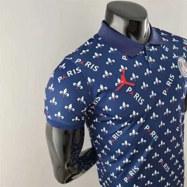 Polo do PSG Jordan, em colaboração, azul