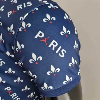 Polo do PSG Jordan, em colaboração, azul
