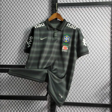 Brazil Polo Black Stripe
