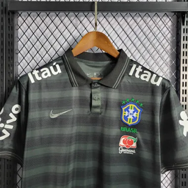 Brazil Polo Black Stripe