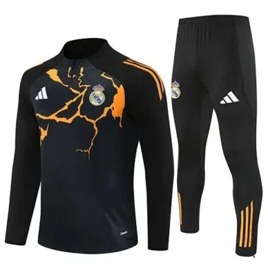 25-26 Kids Real Madrid Training Kits Sweatshirt Tracksuits Cheap Football Jersey Wholesale Yupoo