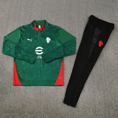 25-26 Kids AC Milan Training Kits Sweatshirt Tracksuits Cheap Football Jersey Wholesale Yupoo