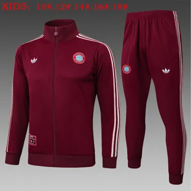 25-26 Kids Bayern Training Kits Jacket Tracksuits Cheap Football Jersey Wholesale Yupoo