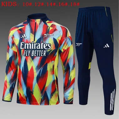 25-26 Kids Arsenal Training Kits Sweatshirt Tracksuits