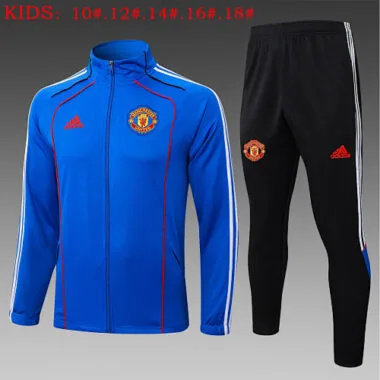 25-26 Kids Manchester United Training Kits Jacket Tracksuits