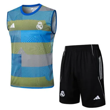25-26 Real Madrid Sleeveless Training Kits Tracksuits Cheap Football Jersey Wholesale Yupoo