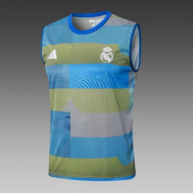 25-26 Real Madrid Sleeveless Training Kits Tracksuits Cheap Football Jersey Wholesale Yupoo