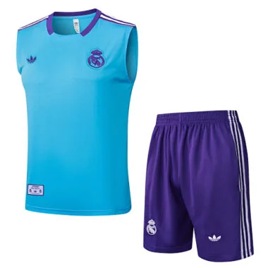 25-26 Real Madrid Sleeveless Training Kits Tracksuits Cheap Football Jersey Wholesale Yupoo