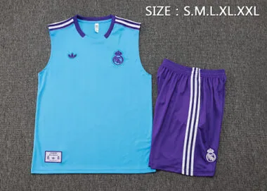 25-26 Real Madrid Sleeveless Training Kits Tracksuits Cheap Football Jersey Wholesale Yupoo