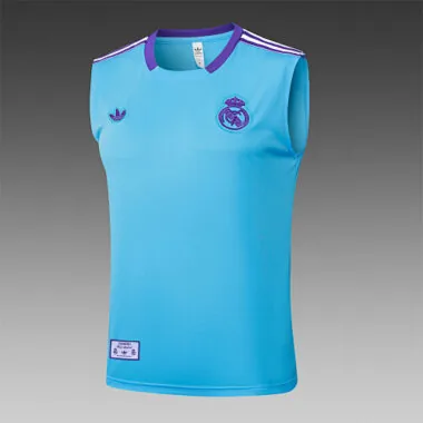 25-26 Real Madrid Sleeveless Training Kits Tracksuits Cheap Football Jersey Wholesale Yupoo