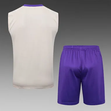 25-26 Real Madrid Sleeveless Training Kits Tracksuits Cheap Football Jersey Wholesale Yupoo