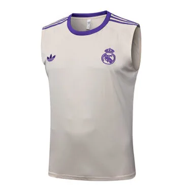 25-26 Real Madrid Sleeveless Training Kits Tracksuits Cheap Football Jersey Wholesale Yupoo