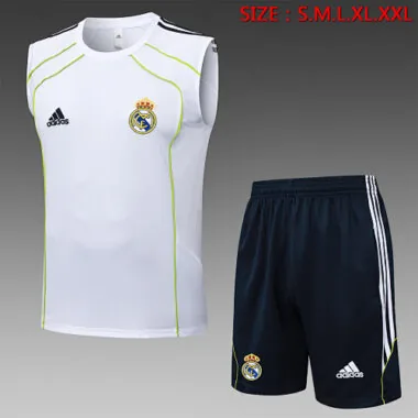 25-26 Real Madrid Sleeveless Training Kits Tracksuits Cheap Football Jersey Wholesale Yupoo