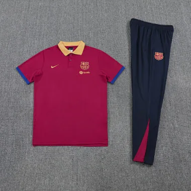 25-26 Barcelona Training Kits Tracksuits Polo Cheap Football Jersey Wholesale Yupoo