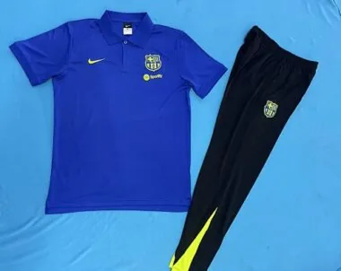 25-26 Barcelona Training Kits Tracksuits Polo Cheap Football Jersey Wholesale Yupoo