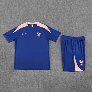 25-26 France Blue Training Kits Football Tracksuits Cheap Football Jersey Wholesale Yupoo