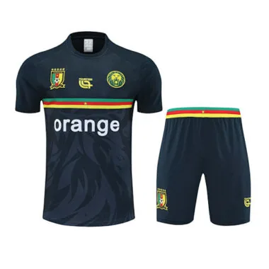 25-26 Cameroon Black Training Kits Football Tracksuits Cheap Football Jersey Wholesale Yupoo