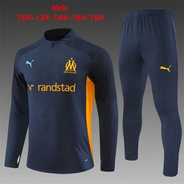 24-25 Marseille Kids Long Sleeve Training Suit Yupoo