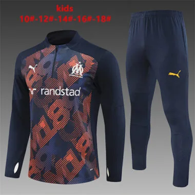 24-25 Marseille Kids Long Sleeve Training Suit Yupoo