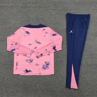24-25 PS G pink with navy blue half zipper training tracksuit size S-2XL