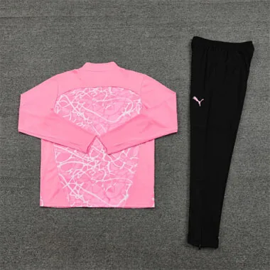 24-25 Man City pink half zipper training tracksuit size S-2XL