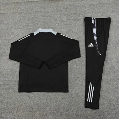 24-25 Manud black with gray half zipper training tracksuit size S-2XL