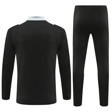 24-25 Manud black with gray half zipper training tracksuit size S-2XL