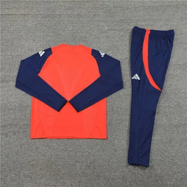 24-25 Manud orange with navy blue pullover training tracksuit size S-2XL