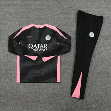 24-25 PS G camouflage black with pink half zipper training tracksuit size S-2XL