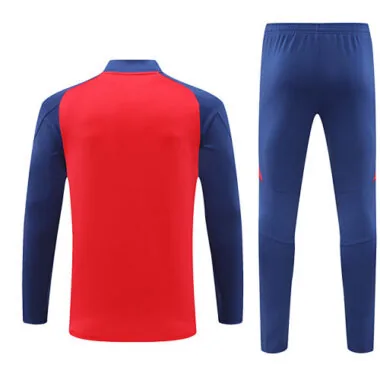 2024/25 Spain red with blue half zipper training tracksuit size