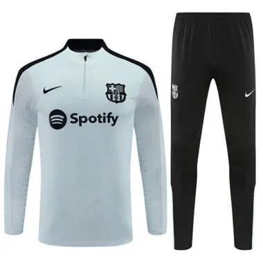 player version 24-25 Bar light gray with black half zipper training tracksuit size S-2XL
