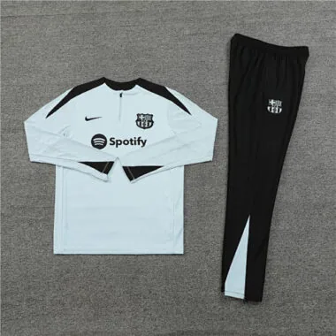 player version 24-25 Bar light gray with black half zipper training tracksuit size S-2XL