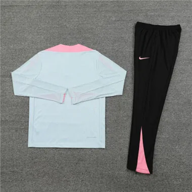player version 2024/25 PS G light gray with pink half zipper training tracksuit size
