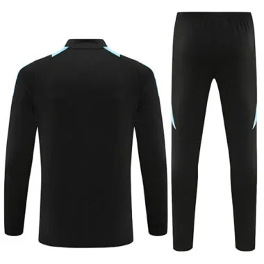 24-25 Argentina black with blue half zipper training tracksuit size S-2XL