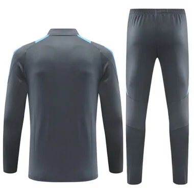 24-25 Argentina dark gray half zipper training tracksuit size S-2XL