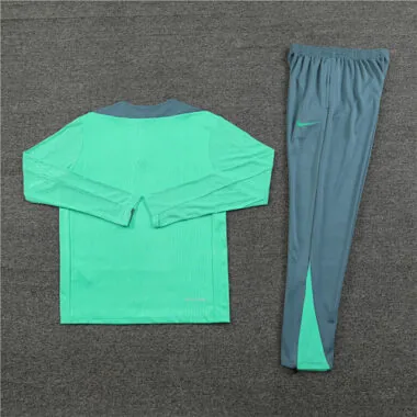 player version 24-25 Tottenham light green with gray half zipper training tracksuit size S-2XL