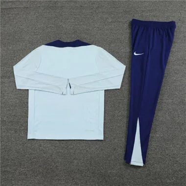 player version 24-25 France light blue with navy blue half zipper training tracksuit size S-2XL